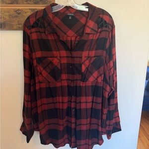 torrid Size 2 - Plaid Fall Long Sleeve